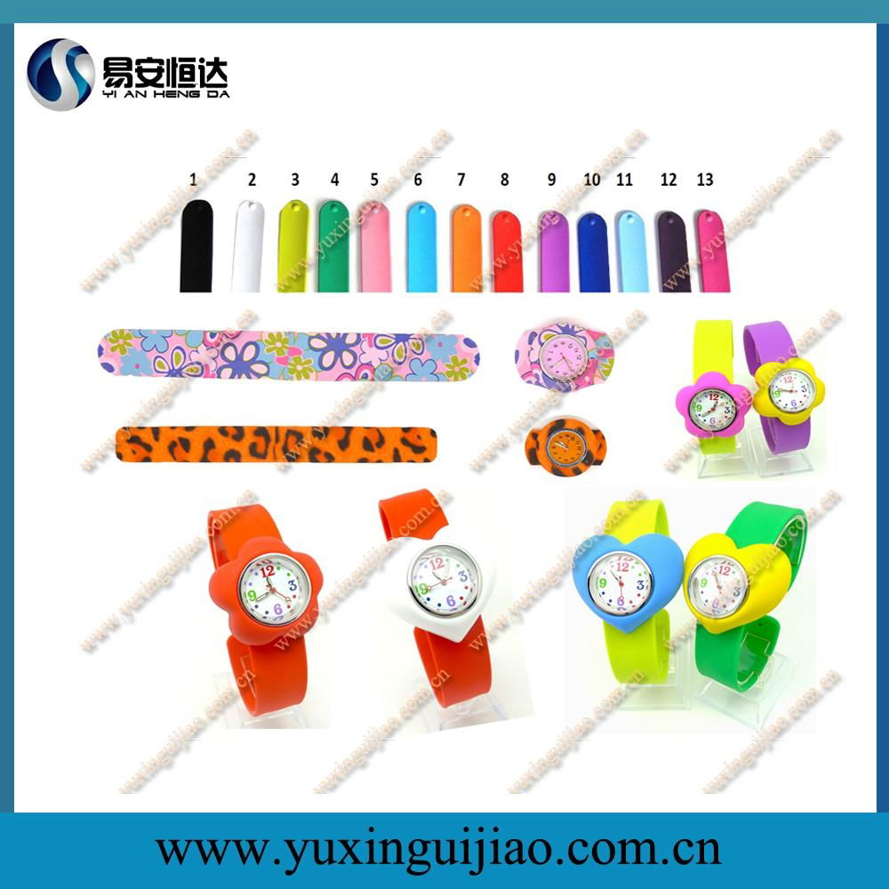 2011 New Arrival Sports Silicone Slap Watches in 13 Colors 2