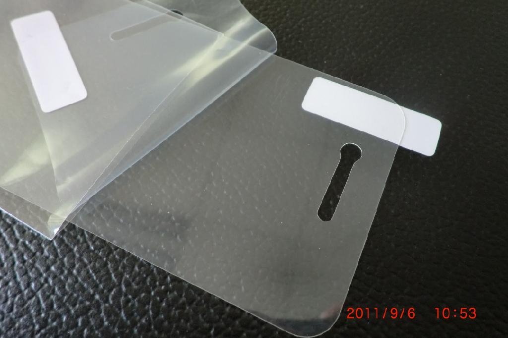 蘋果ipnone4代三層PET防刮花手機保護貼膜，一套 5