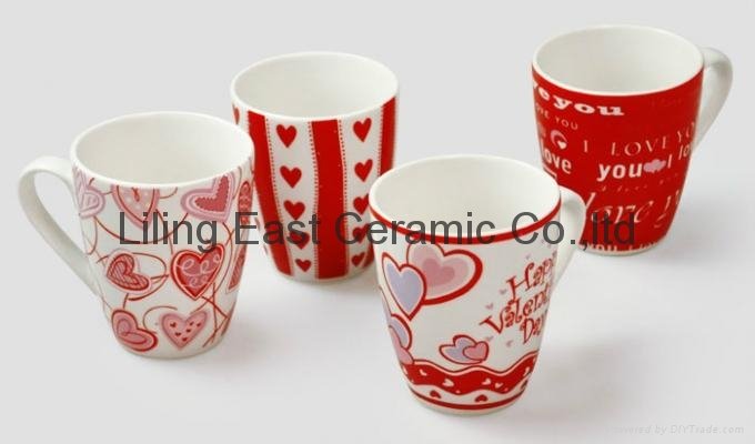 ceramic valentine coffee mug