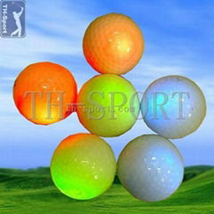 Colourful golf ball