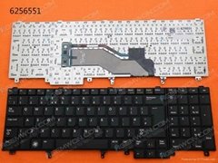 Dell Latitude E6520 Black(With Point Stick) United Kingdom Uk Laptop Keyboard