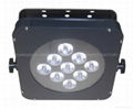 LED 9pcs 10W 4in1 Square Flat Par Light