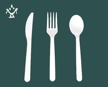 Biodegradable corn-starch  tableware-7''biodegradable spoon 2