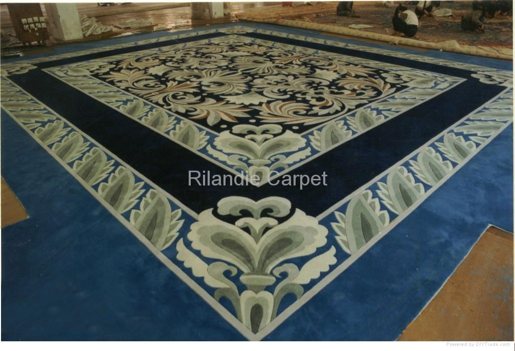 large size hotel carpet, hand made carpet for project; wool carpet;  4