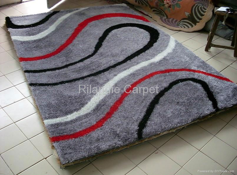 Modern designs of shaggy polyester carpet  3