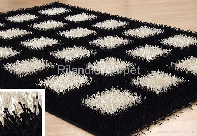 韩国丝涤纶丝长毛地毯 5