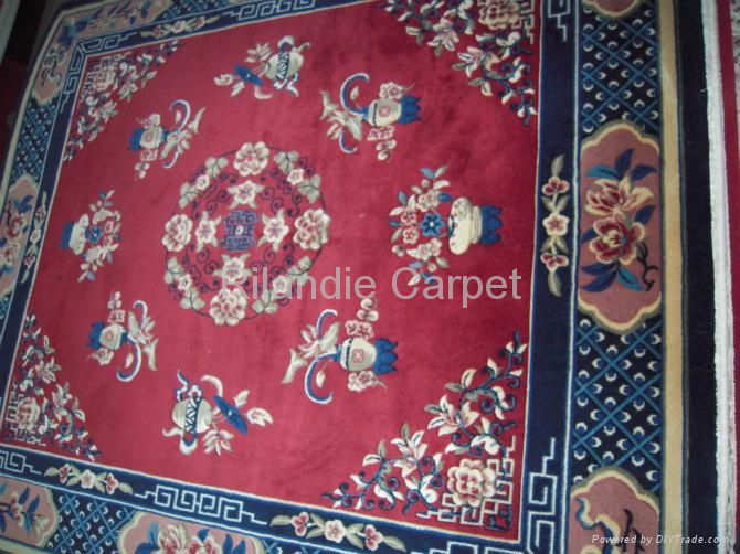 Hand knotted 90L wool carpet  3