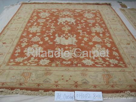 hand knotted 120Line real silk carpet 4