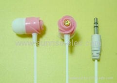 MP3 earphone walkman earplug in ear type rose model