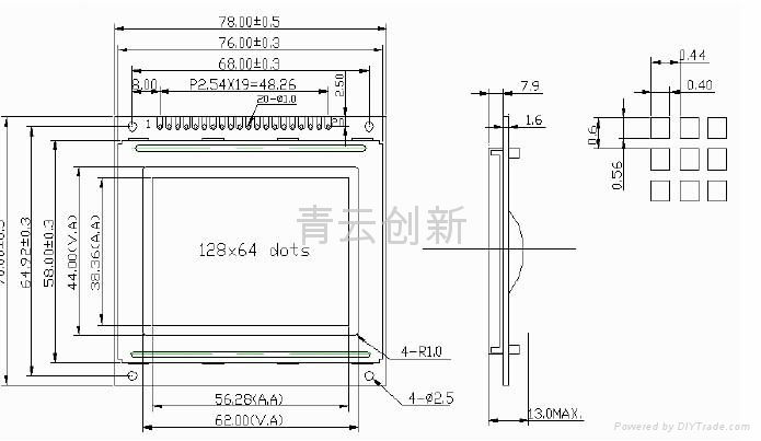 LCM128644图形点阵 2