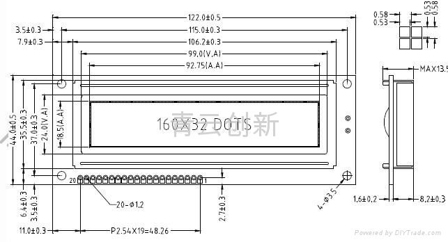 LCM160321ZK 字库图形点阵 2