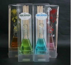 Aroma reed diffuser in glass bottle