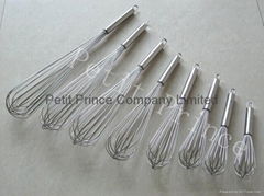 stainless steel egg whisk 4" to 36"