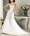 Allure Charming Affordable Appliqued Strapless Bridal Wedding Dress 1