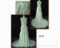 Silk wedding gown bridal dress D13