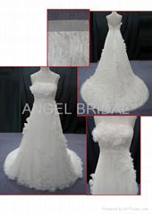 Chiffon beautiful wedding dress V0062