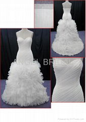 hot sell Orangza wedding dress bridal gown V0002