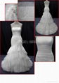 Wholesale Organza wedding gown bridal dress V0029