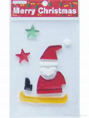 Christmas gel window cling