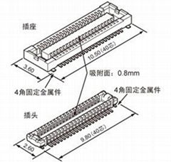 供应松下NAIS板对板BTB连接器 AXT510124