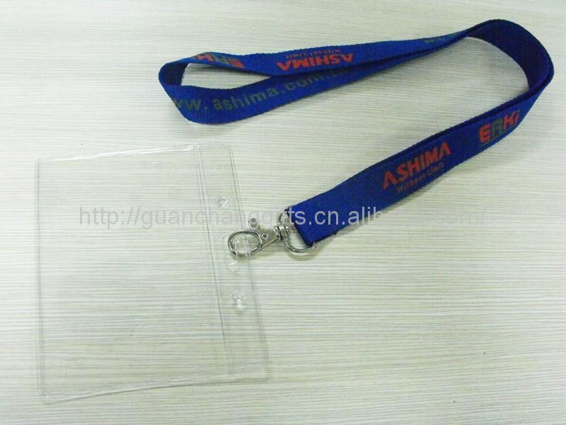 lanyard with pvc pouch