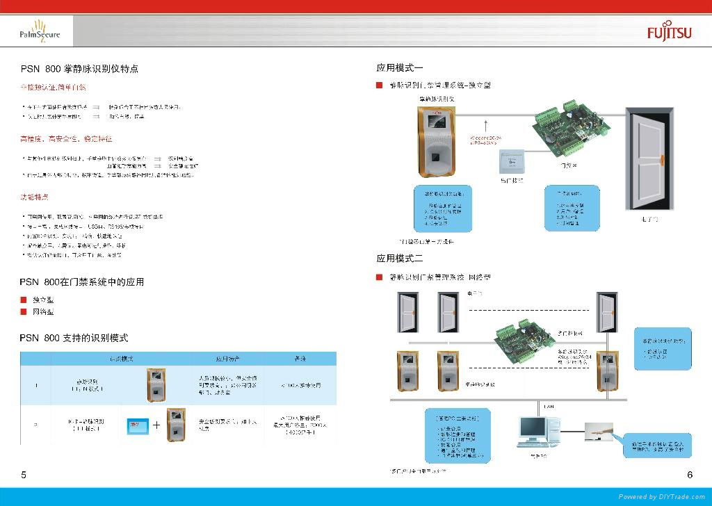 非接触高安全性富士通掌静脉识别仪 2