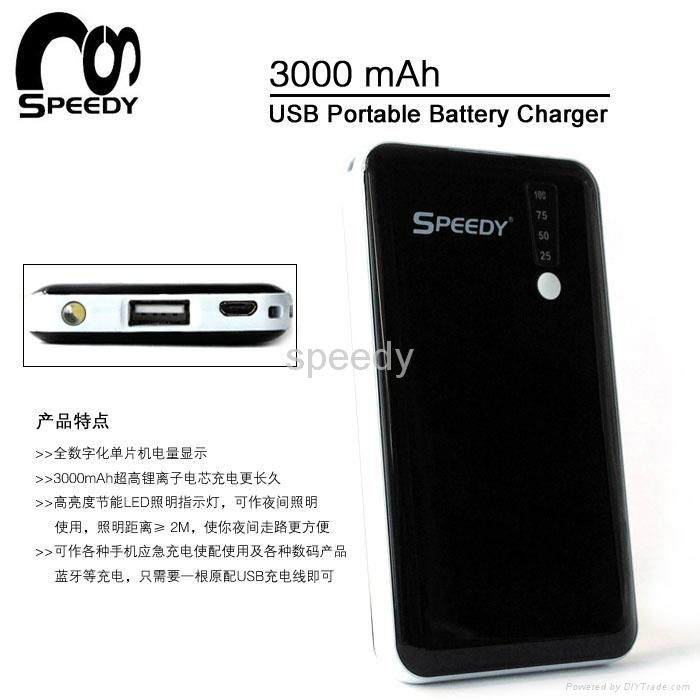 3000mAh emergency charger for Iphone 3