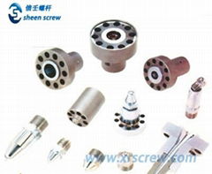 single- screw and barrel for injection machine/nozzles