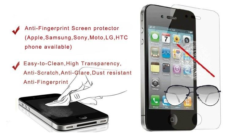 Anti-fingerprint Screen protector for iphone5 manufacturer