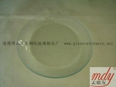 Clear Tempered Glass Fruit Plate 