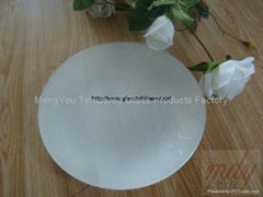 8” Round Tempered Glass Pizza Plate