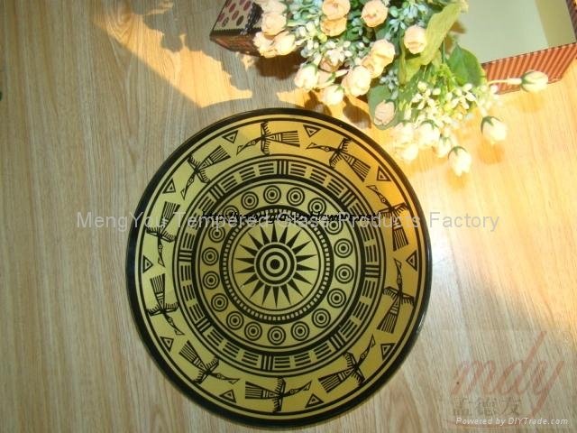 8” Round Tempered Glass Pizza Plate 3