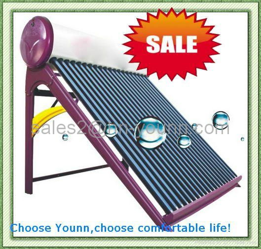 vacuum tube color stainless steel plate solar water heater 2