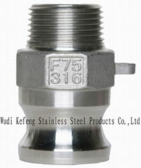 stainless steel camlock coupling type F