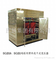 Dry type transformer with shell