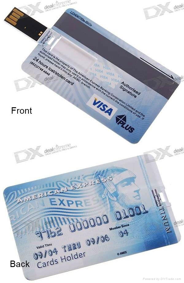 Credit card USB flash drive  2