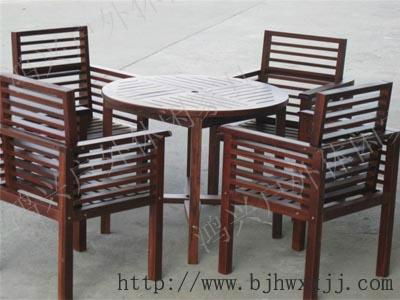 北京户外木桌椅 2