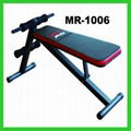 Black Adjustable Ab Crunch Bench