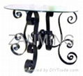 Antique glass coffee table 1