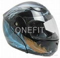 FLIP UP MODULAR FULL FACE MOTORCYCLE HELMET 4