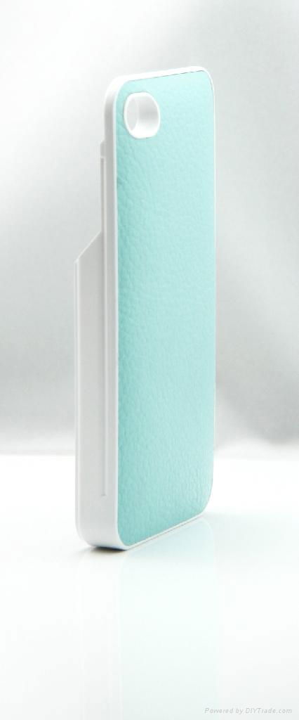 External Leather Battery Case for iPhone 4/4S 4