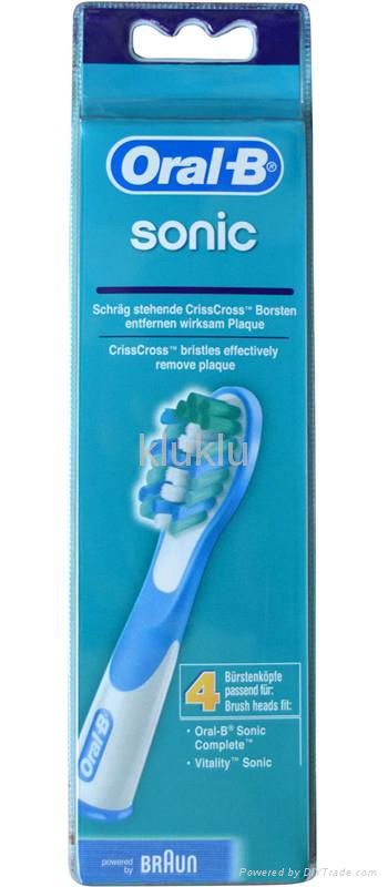 Oral-B sonic toothbrush head 4 toothbrush heads a pack