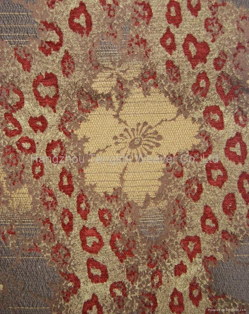 Chenille Jacquard sofa fabric 3