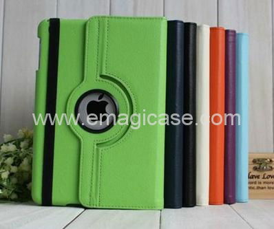 360 degrees rotatable PU leather folder cases for iPad mini 5