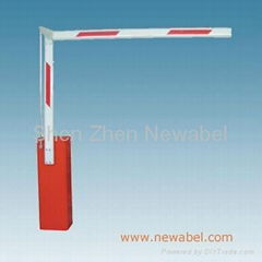 parking barrier gate with folding arm