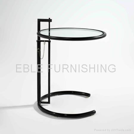 ET021 adjustable side coffee table by Eileen Gray 2