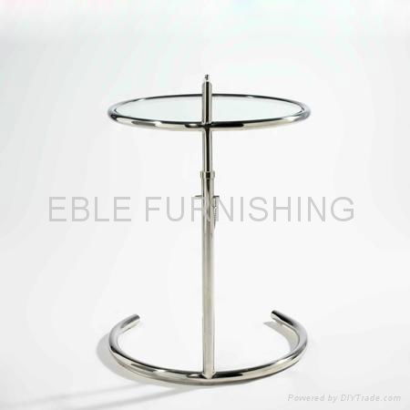 ET021 adjustable side coffee table by Eileen Gray 3