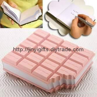 Promotion Chocolate Soft PVC Notebook