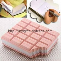 Promotion Chocolate Soft PVC Notebook