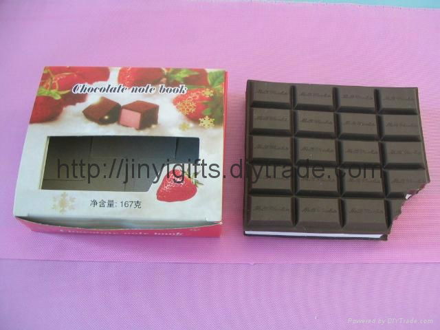 Promotion Chocolate Soft PVC Notebook 3